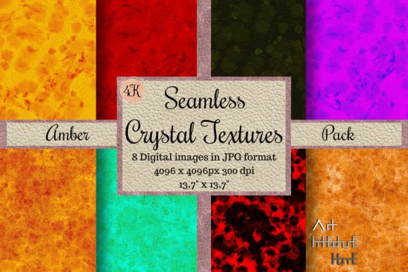 Amber Crystal Textures for Creative Projects