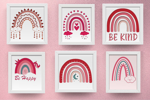 Boho Rainbow Shadow Box Bundle: A Creative Tool for Everyday Inspiration