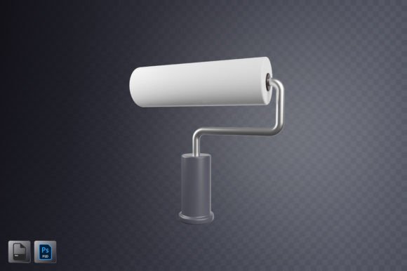 Enhance Your Designs with a Paint Roller 3D Illustration