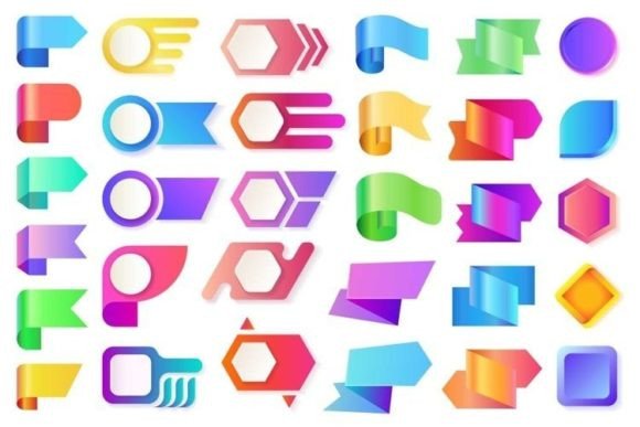 Enhancing Design with Abstract Bullet Marks and Gradient Elements