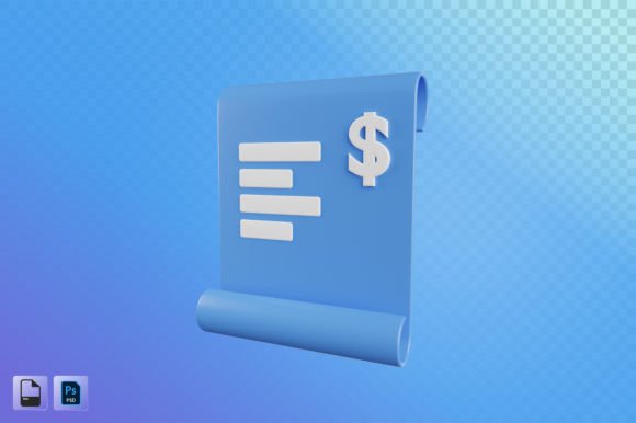 Enhancing Modern Design with Invoice 3D Illustration: A Powerful Visual Tool for Creatives
