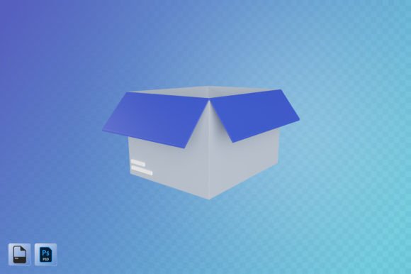 Open Package 3D Illustration: A Versatile Design Resource for Modern Projects
