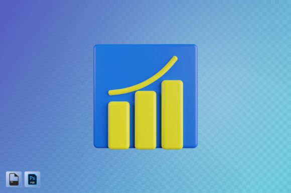 Profit Chart 3D Illustration: A Powerful Visual Tool for Designers and Content Creators