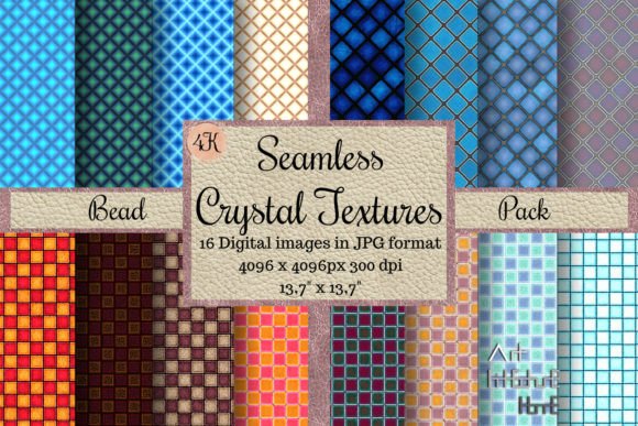 Seamless Crystal Textures - Bead Pack: A Versatile Resource for Designers and Artists