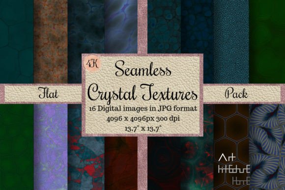 Seamless Crystal Textures - Flat Pack: A Versatile Resource for Designers and Creators