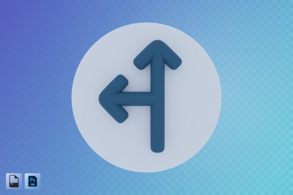 Top Left Arrow 3D Illustration: A Versatile Design Element for Modern Projects