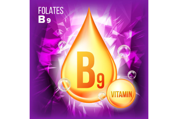 Vitamin B9 Folates Vector: The Golden Drip in Beauty, Health, and Design
